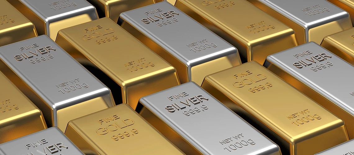 المعادن الثمينة تتراجع عن مستوياتها القياسية الارتفاع